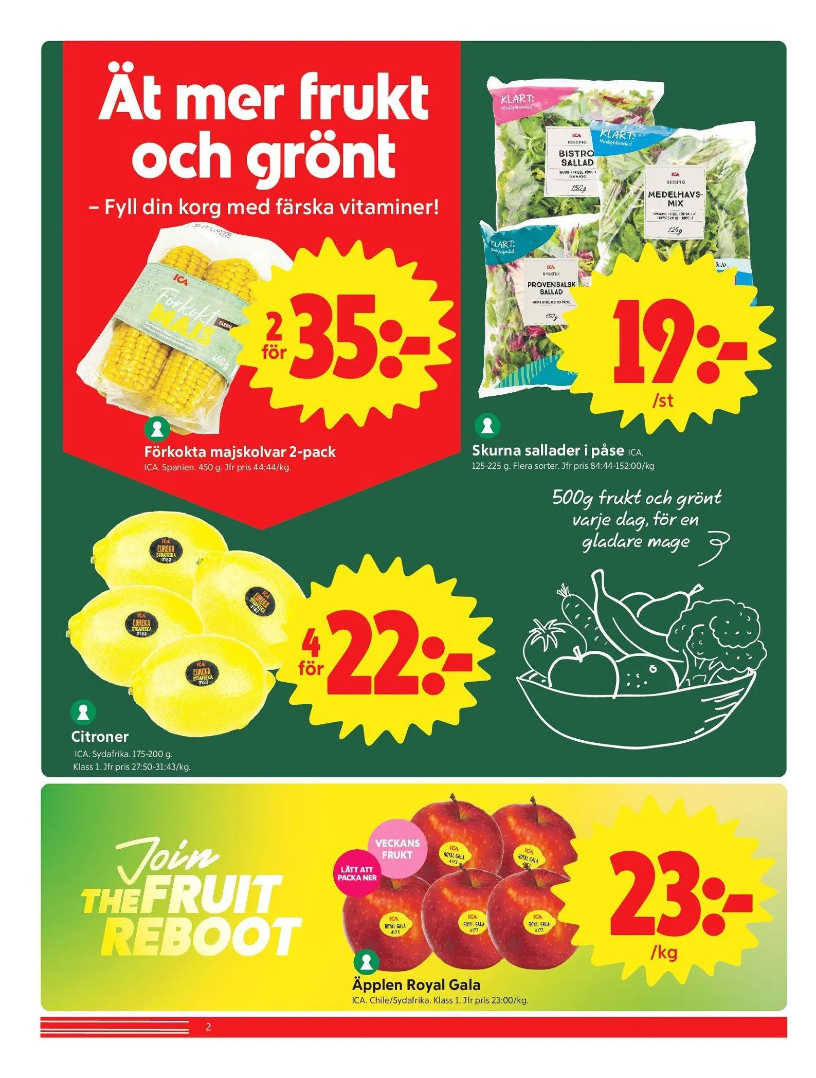 ICA från 13 juli till 27 juli 2026 - Reklamblad sidor 2