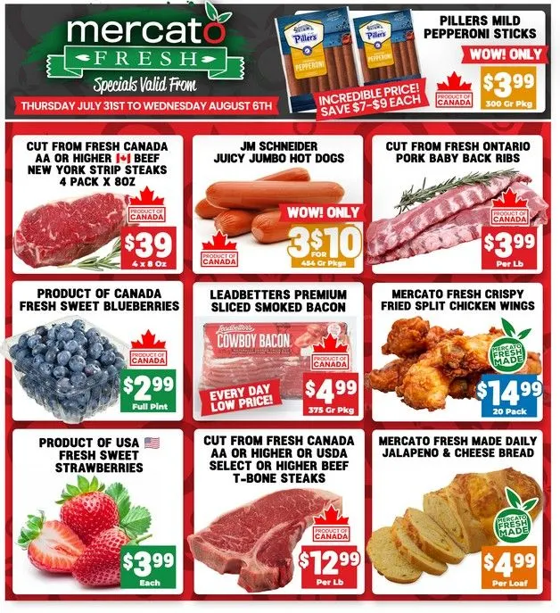 Mercato Fresh Sales from July 31 to August 6 2025 - flyer page 1