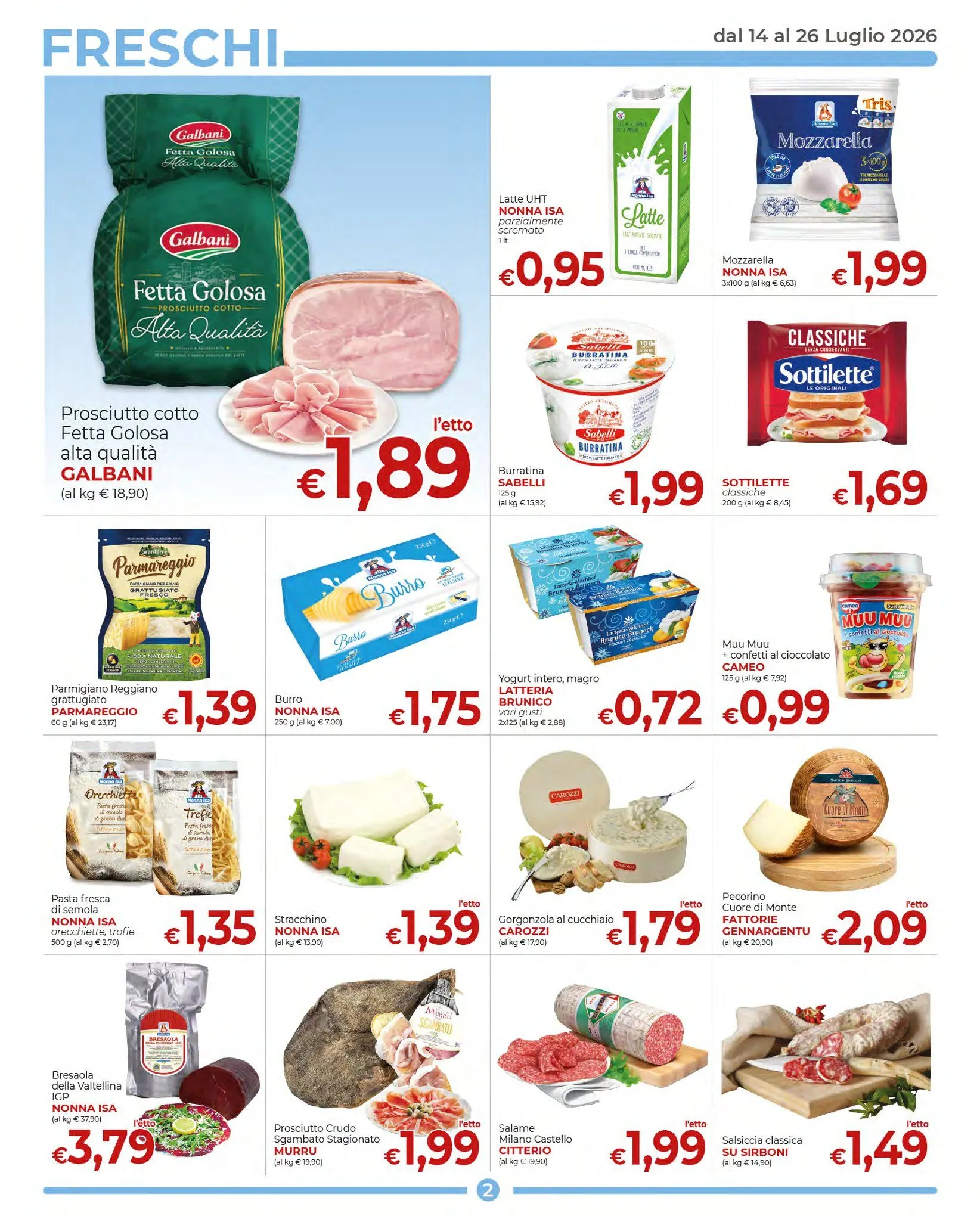 Supermercati Nonna Isa da 14 luglio a 26 luglio di 2026 - Pagina del volantino 2