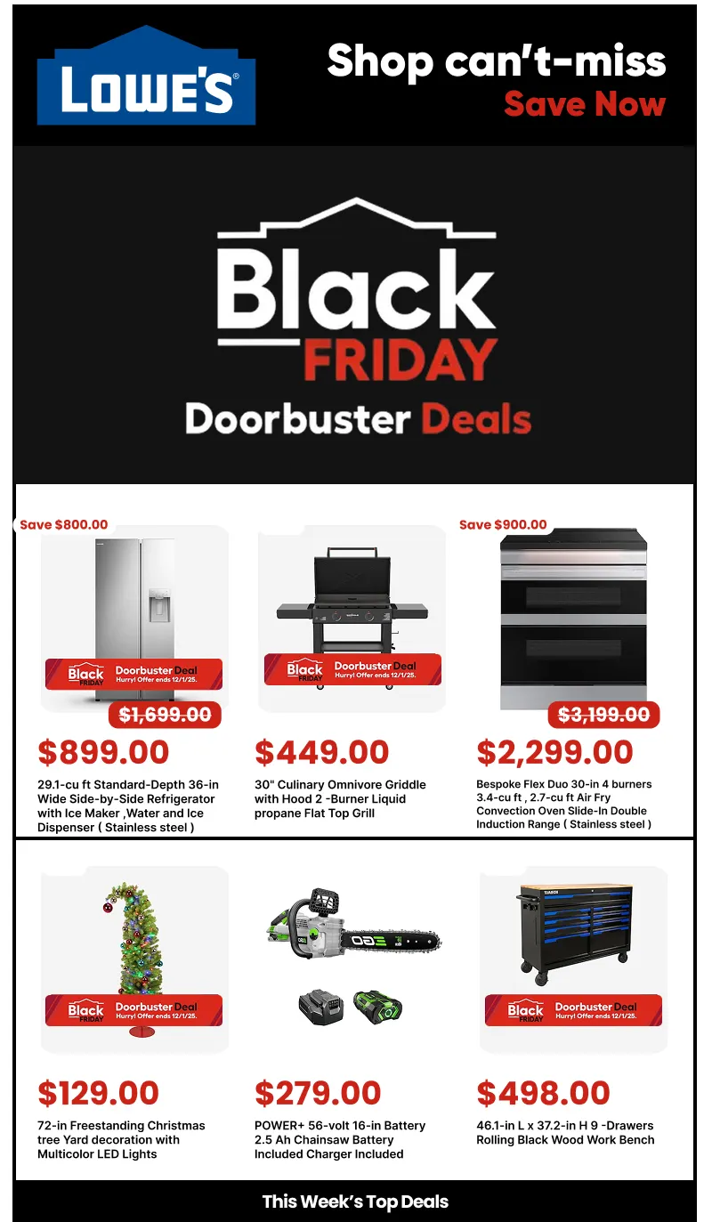 Weekly ad Black friday deals from November 27 to December 5 2025 - Page