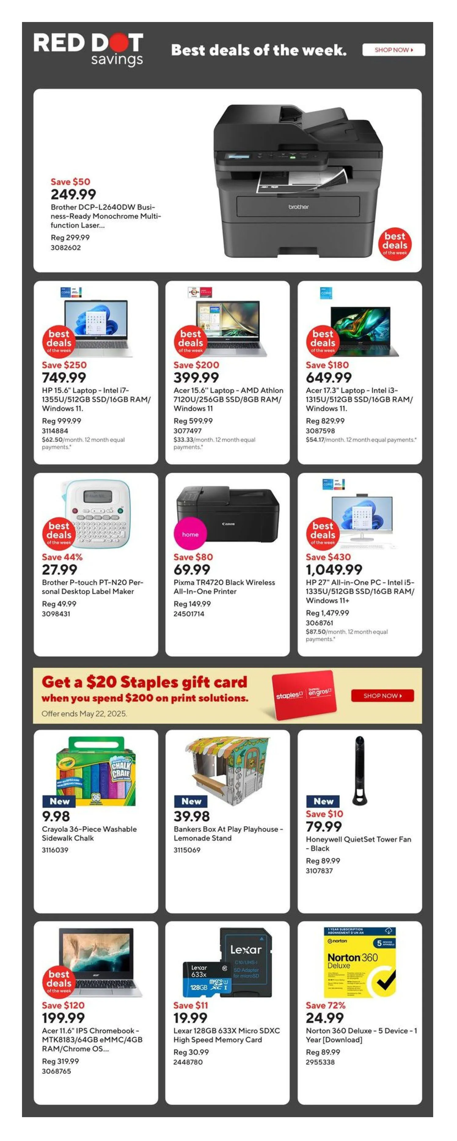 Staples Deals from May 16 to May 22 2025 - flyer page 2