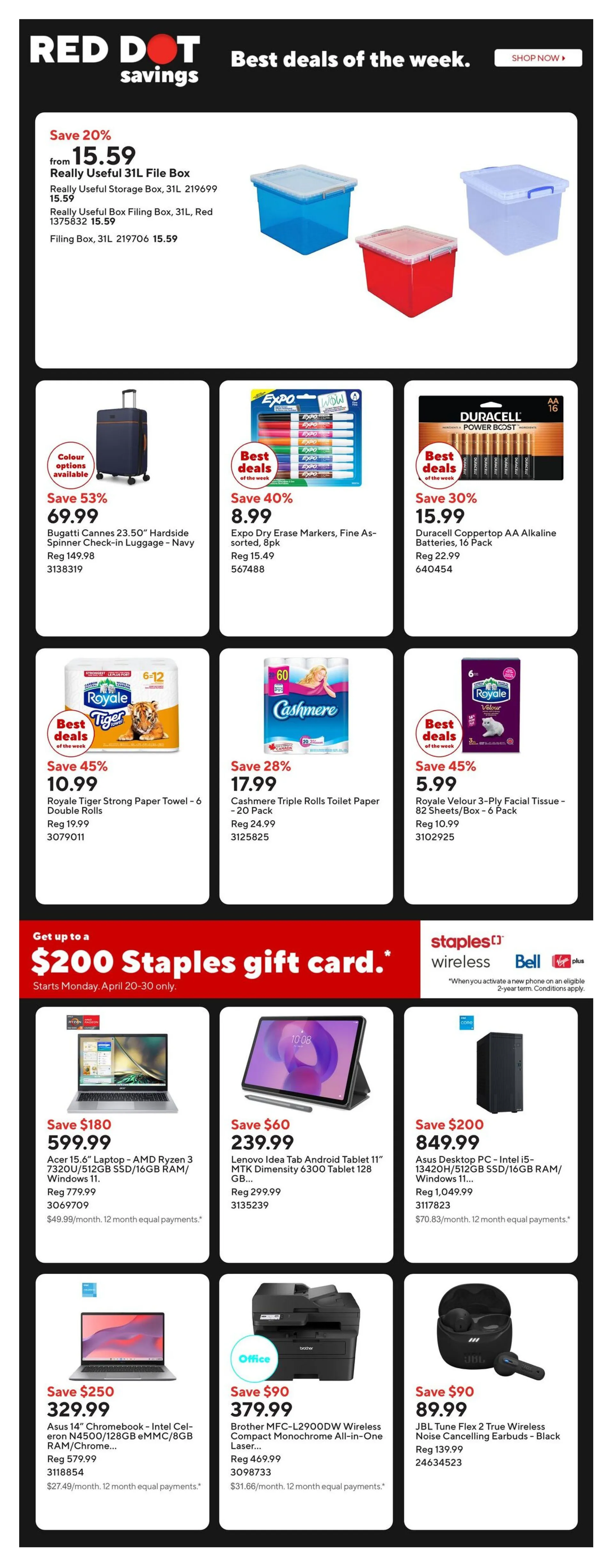 Staples Sales from April 27 to April 30 2026 - flyer page 2