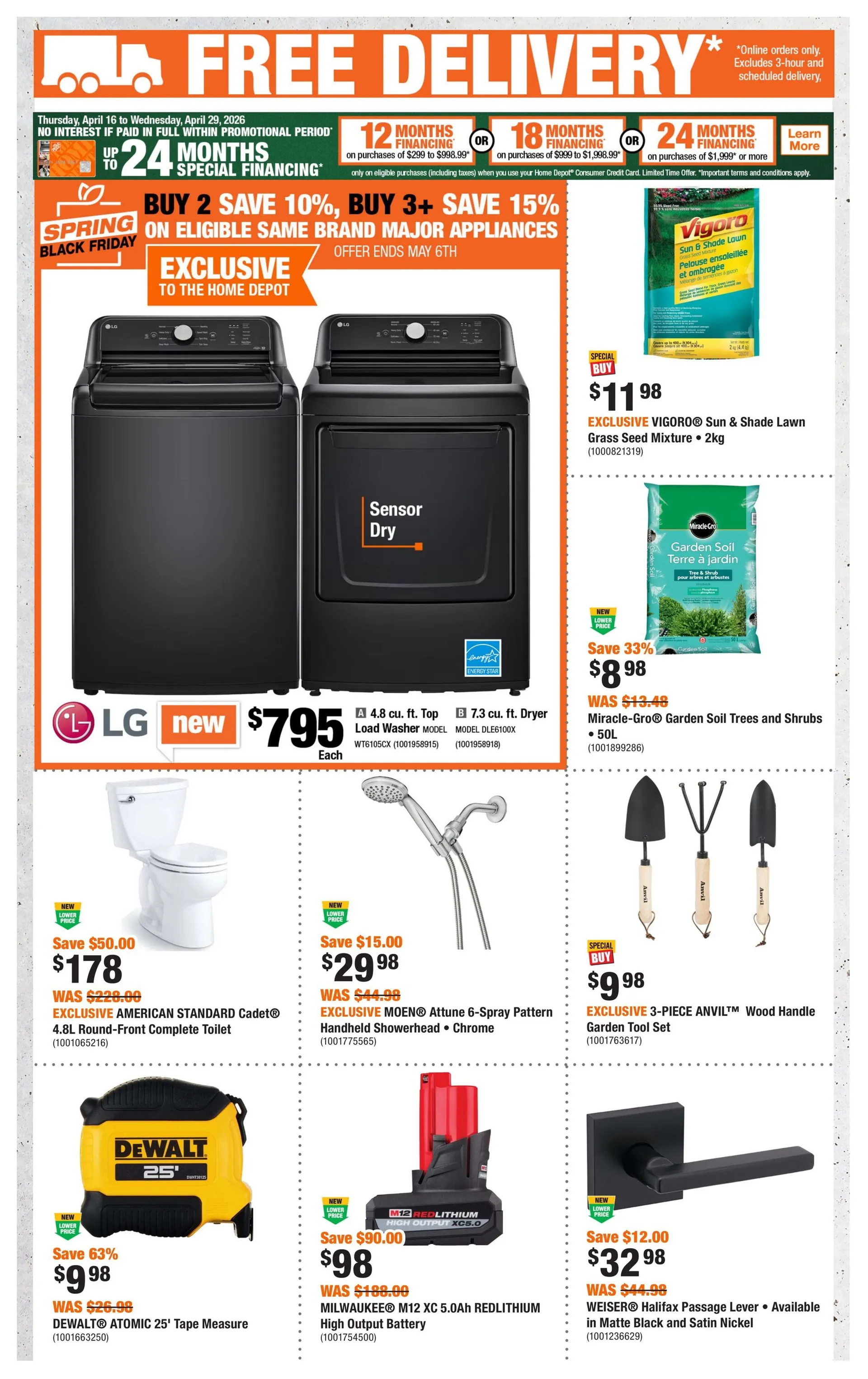 The Home Depot Sales from April 16 to April 29 2026 - flyer page 2