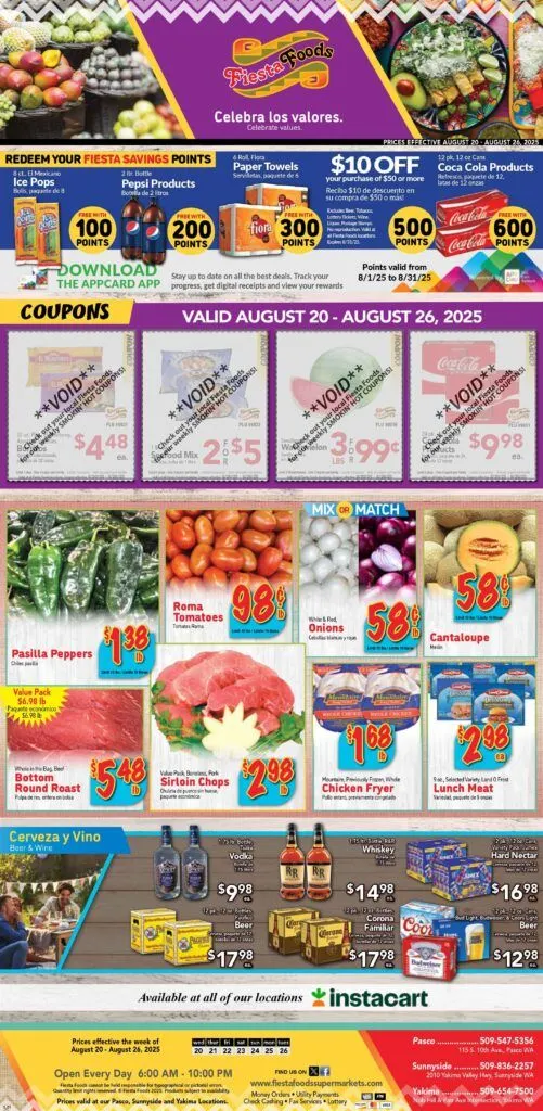 Weekly ad Fiesta Foods SuperMarkets Sales from August 20 to August 27 2025 - Page 