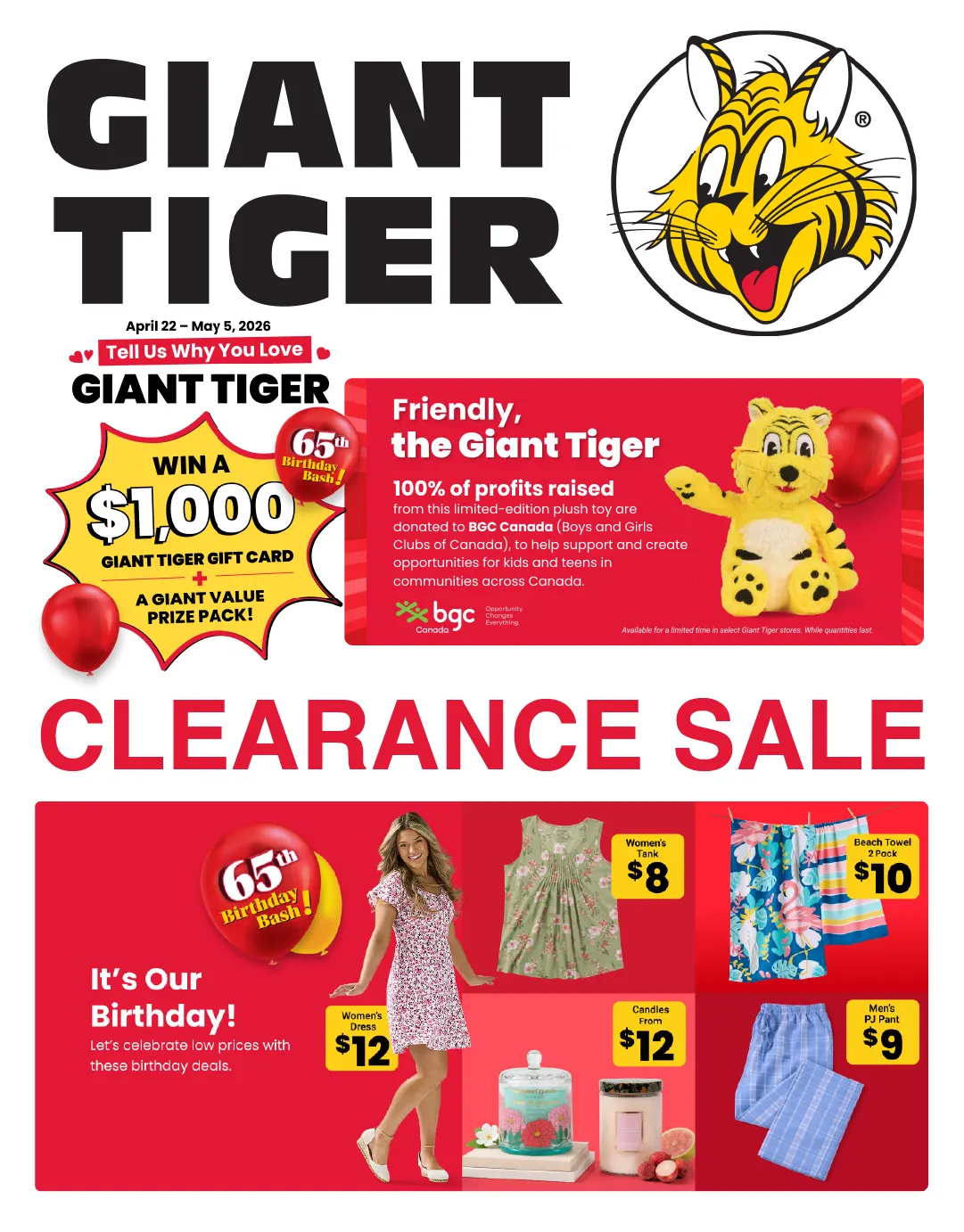 Giant Tiger Sales from April 23 to May 13 2026 - flyer page 1