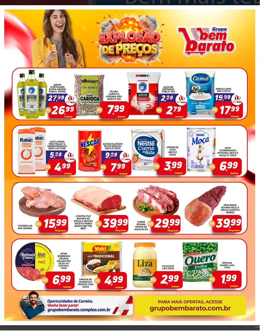 Encarte de  Folhetos Bem Barato 28 de julho até 3 de agosto 2026 - Pagina 4