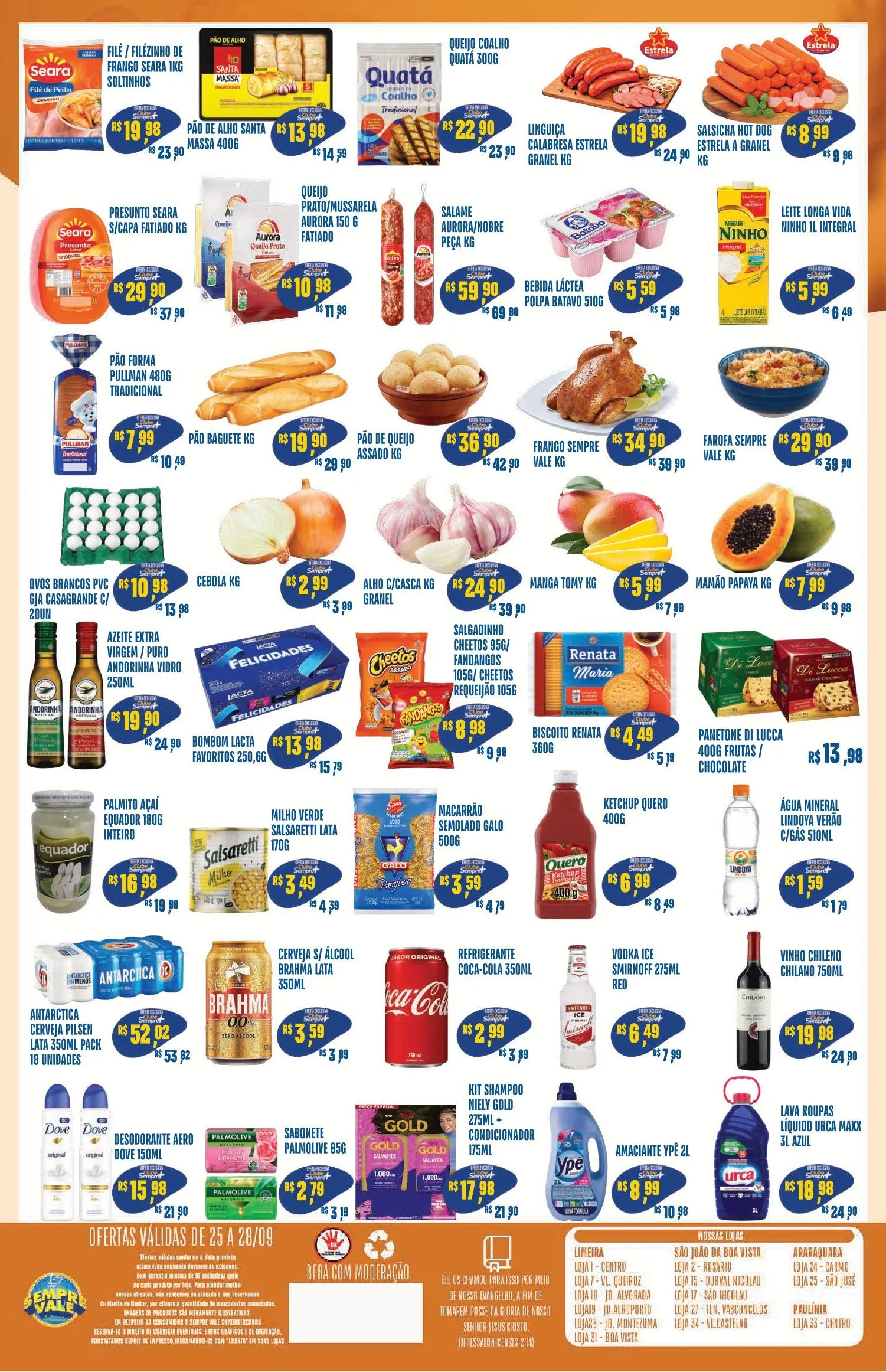 Encarte de Folhetos Sempre Vale Supermercados 25 de setembro até 28 de setembro 2025 - Pagina 2