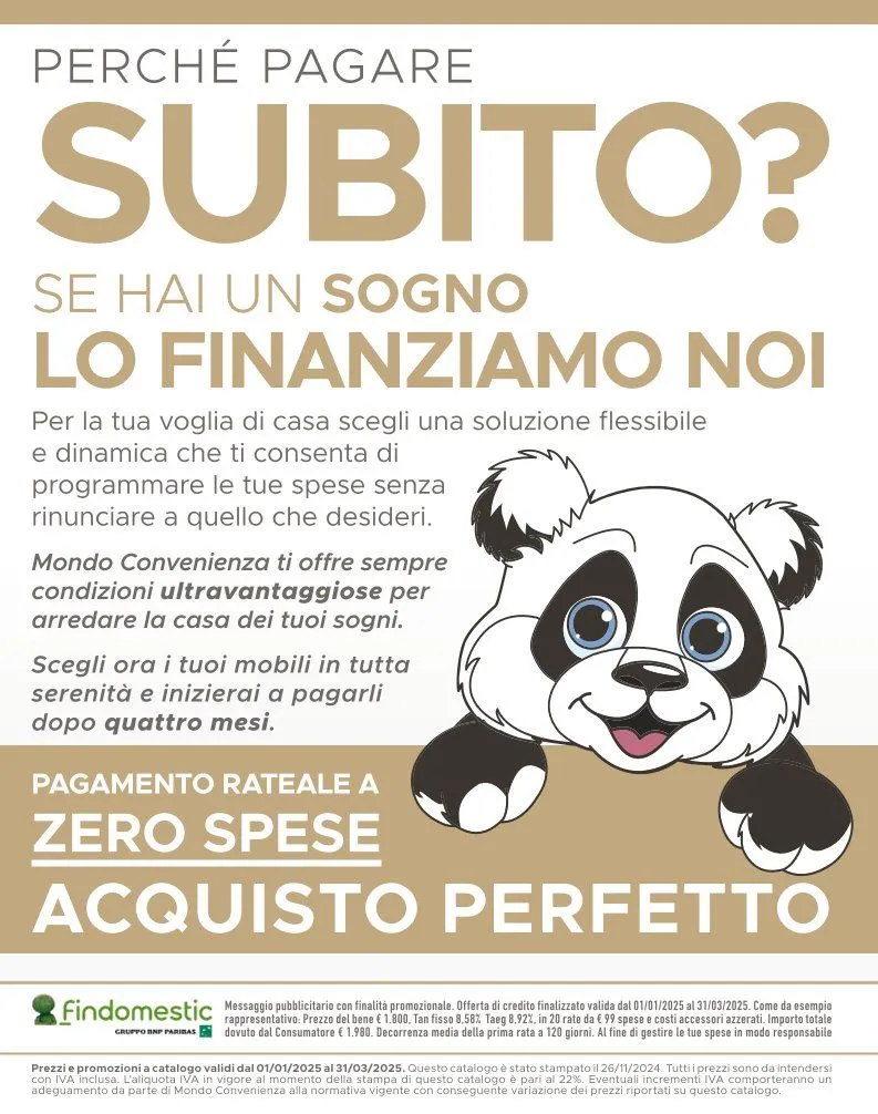 Mondo Convenienza Offerta speciale da 9 gennaio a 31 marzo di 2025 - Pagina del volantino 2