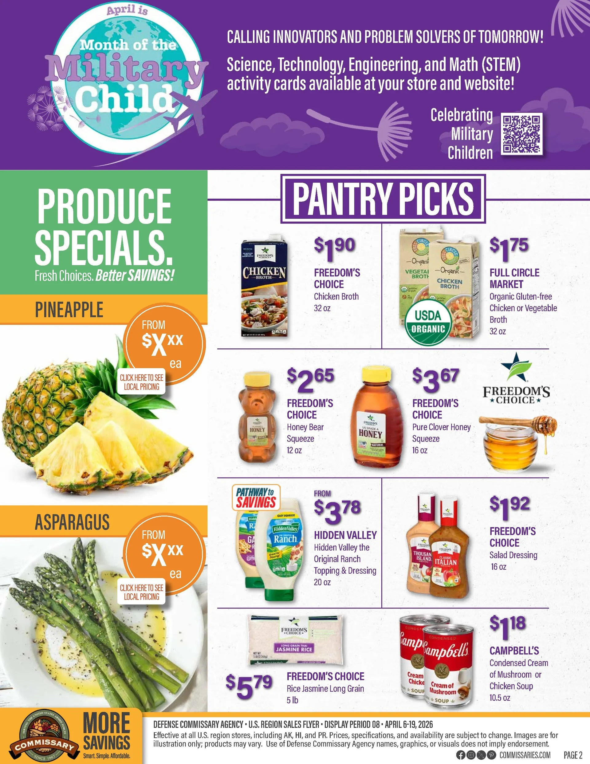 Weekly promotion  Commissary Sales spanning from April 6 to April 19 2026 - Page 2 for Catalogue 365