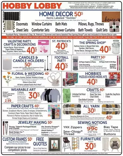 Weekly ad Hobby Lobby Deals from February 7 to February 8 2025 - Page 