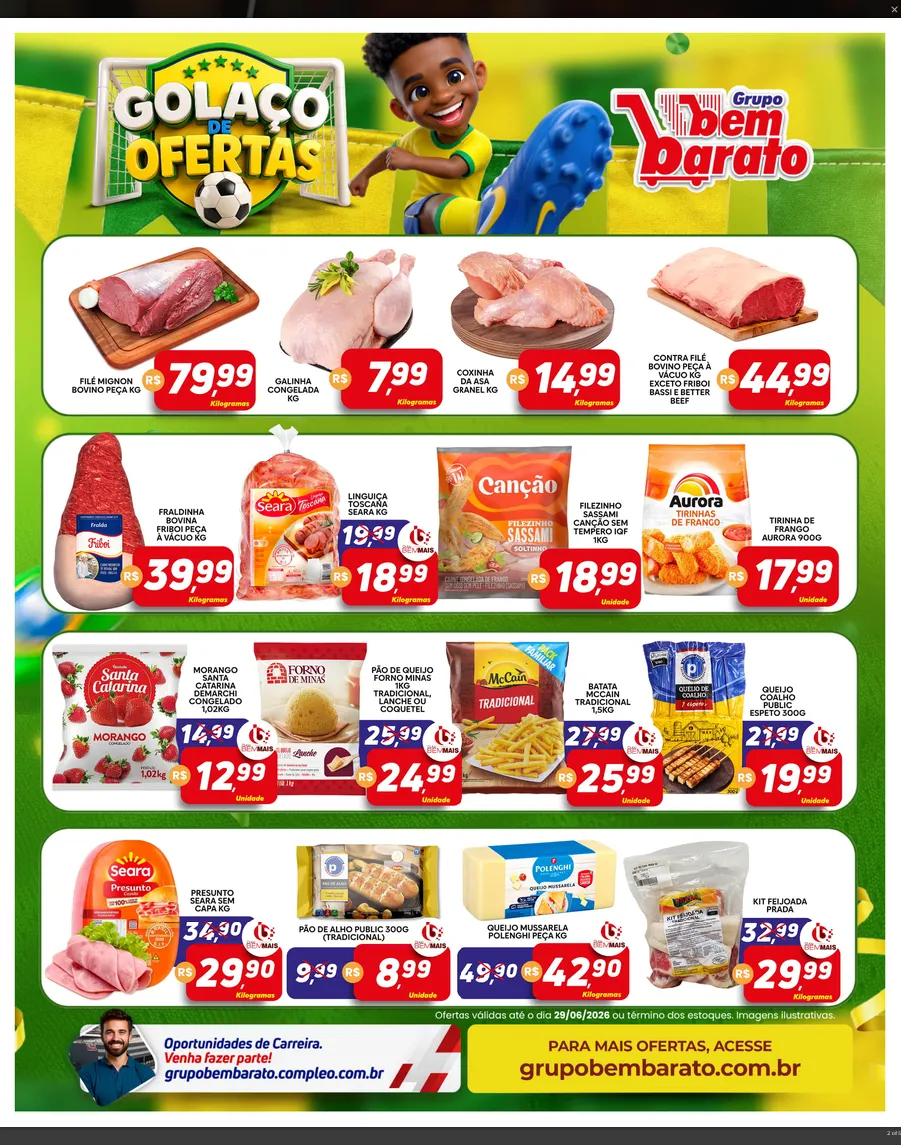 Encarte de Folhetos Bem Barato 23 de junho até 29 de junho 2026 - Pagina 2