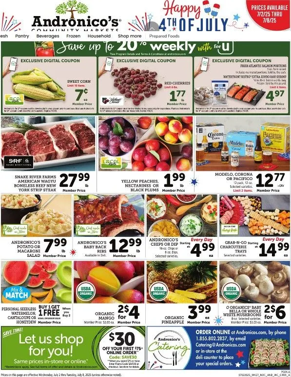 Weekly ad Andronico's weekly ads from July 2 to July 8 2025 - Page 
