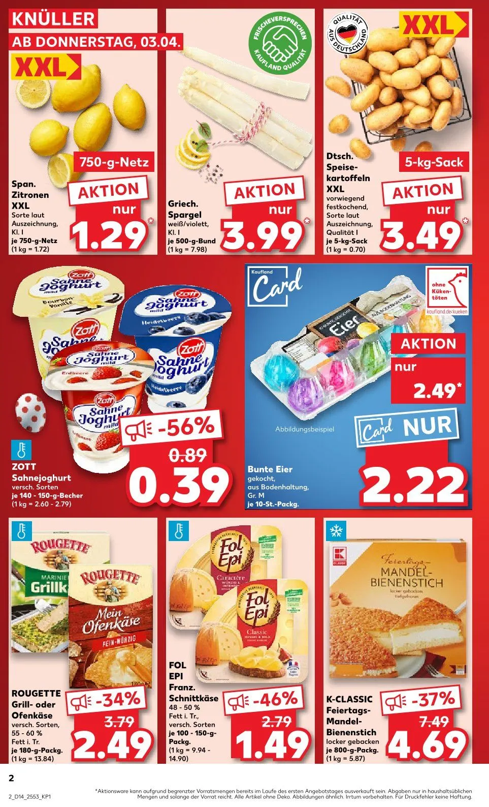 Kaufland Prospekt von 3. April bis 9. April 2025 - Prospekt seite 2