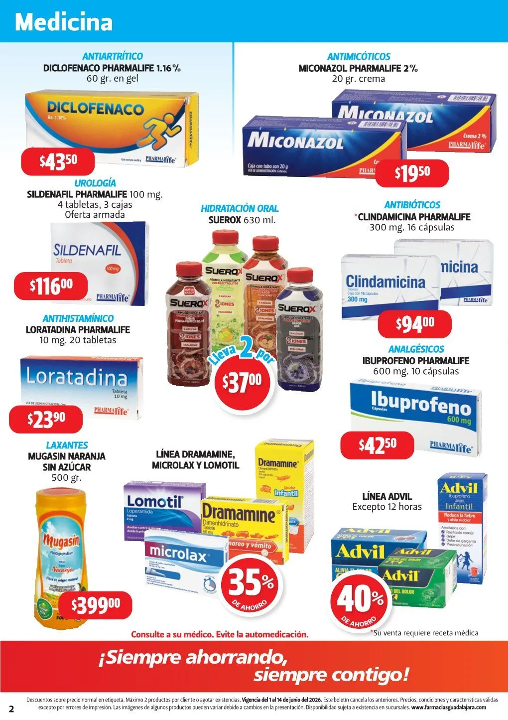 Catálogo de Farmacia Guadalajara 1 de junio al 14 de junio 2026 - Pagina 2