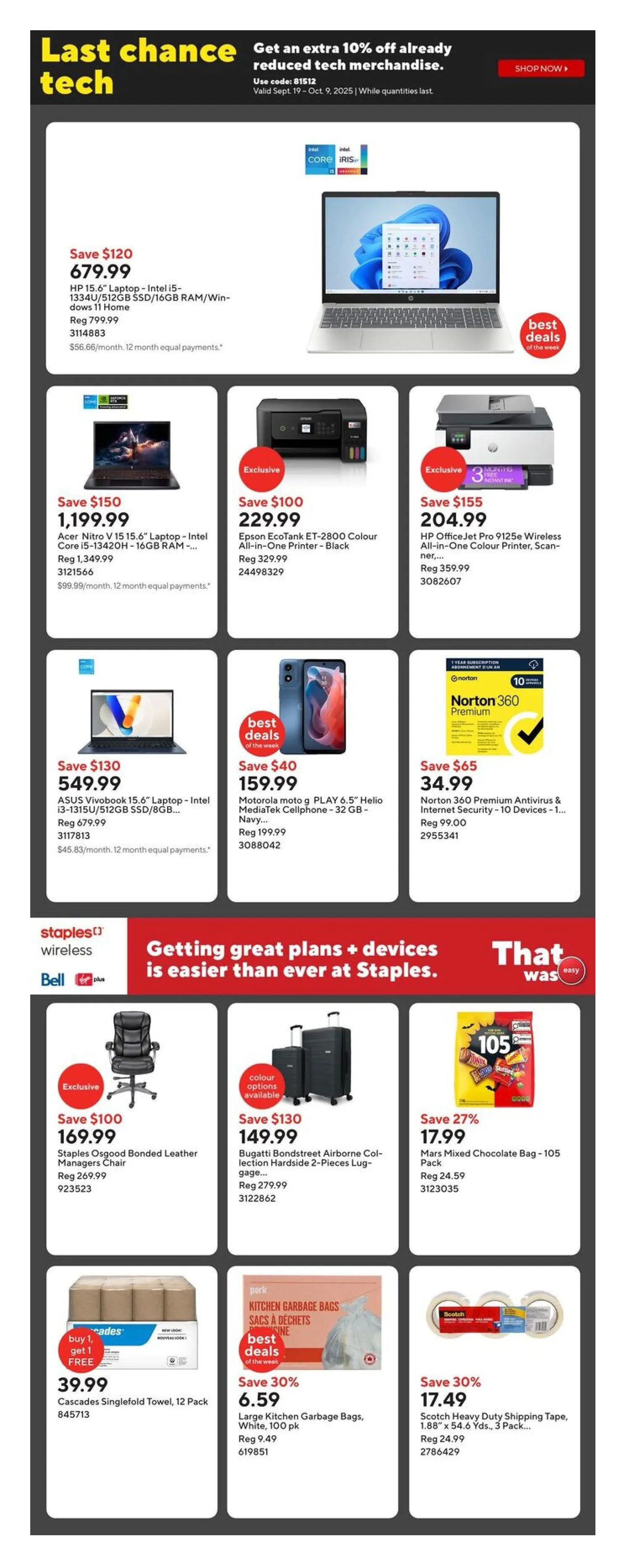 Staples Sales from September 26 to October 2 2025 - flyer page 2