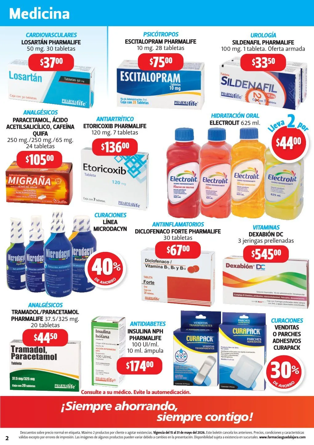 Catálogo de Ofertas Farmacia Guadalajara 15 de mayo al 31 de mayo 2026 - Pagina 2