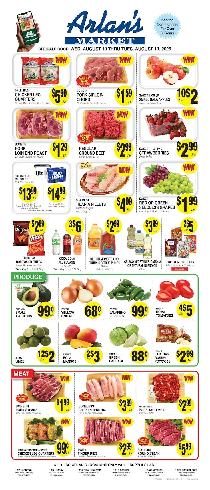 Weekly ad Arlan's Market Sales from August 13 to August 20 2025 - Page 