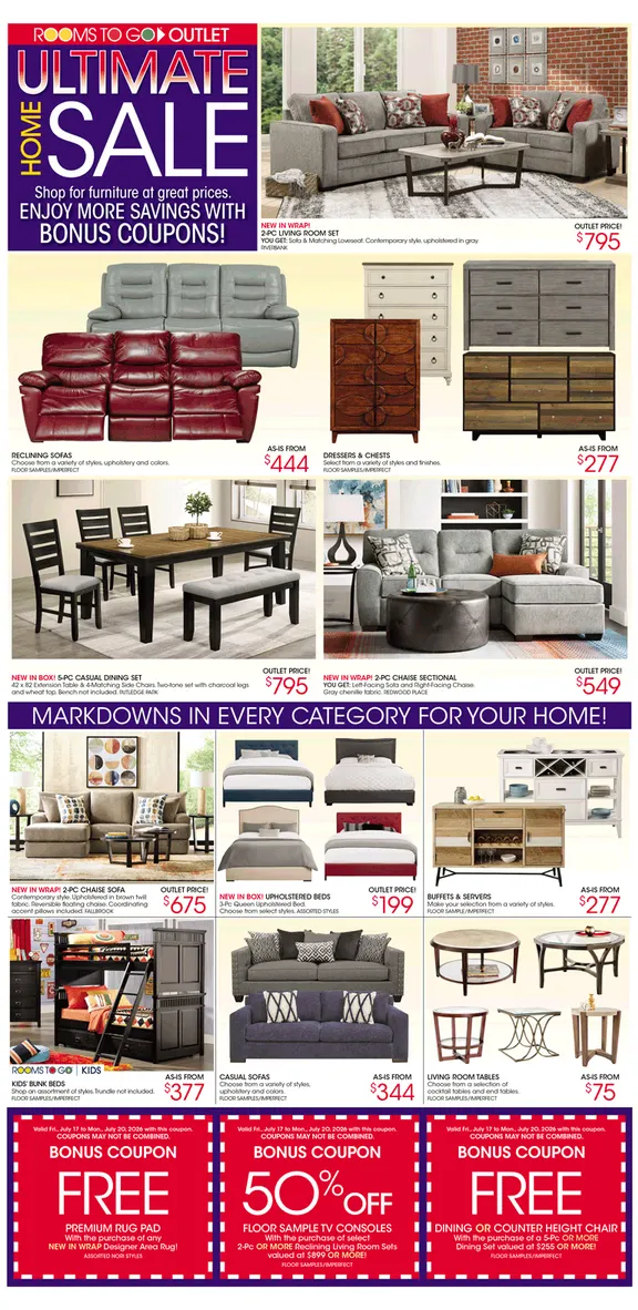 Weekly ad Rooms To Go Sales from July 22 to July 31 2026 - Page 2