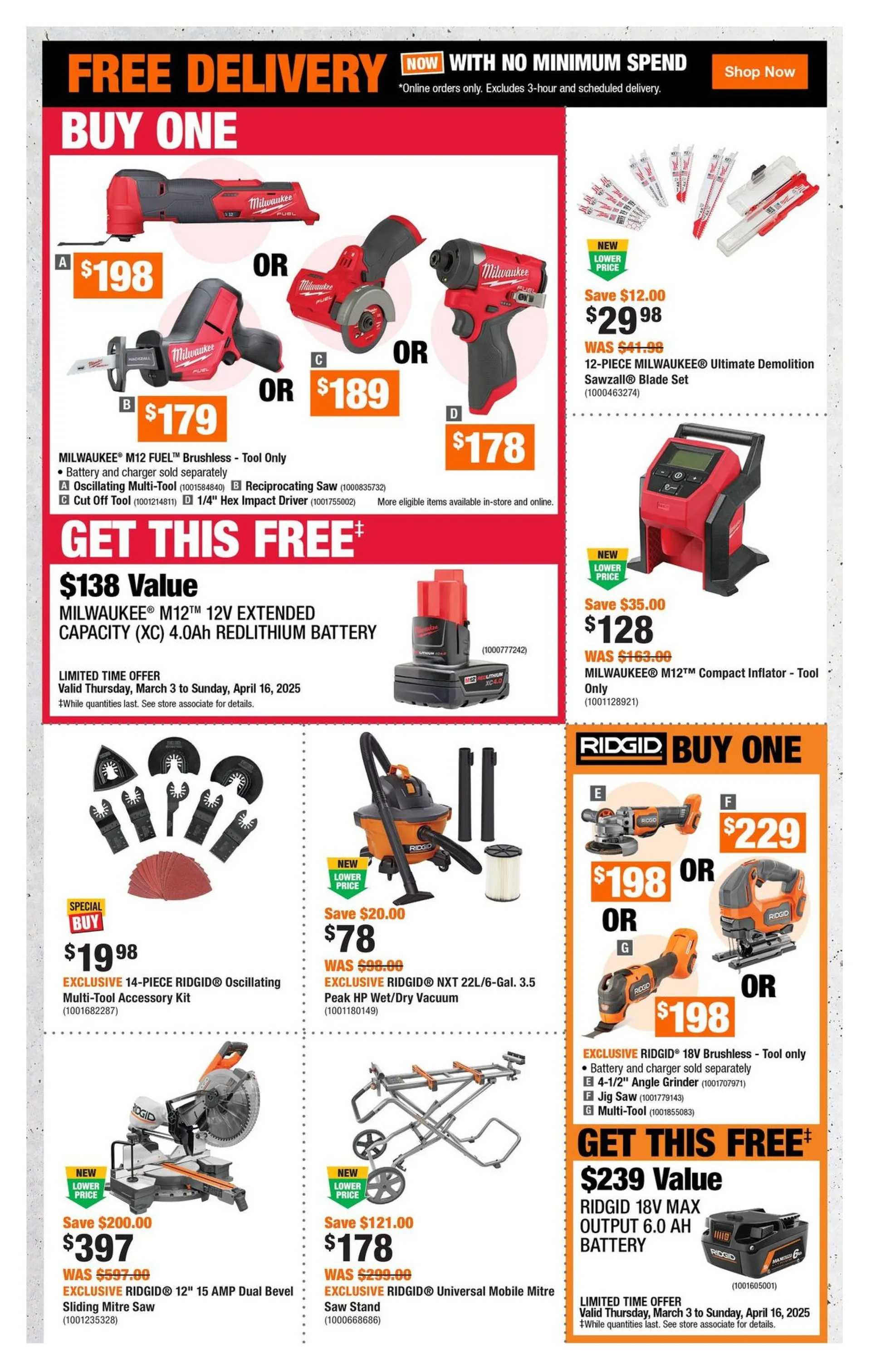 The Home Depot Sales from March 6 to March 19 2025 - flyer page 2