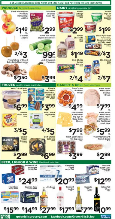 Weekly promotion Green Hills Grocery Sales spanning from October 15 to October 21 2025 - Page 2 for Catalogue 365