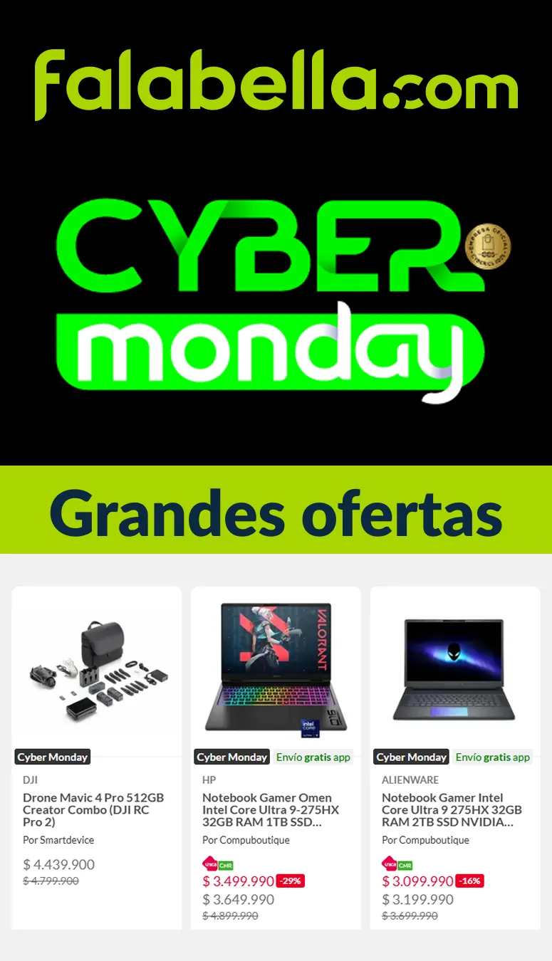 Catálogo de Cyber Falabella 6 de octubre al 9 de octubre 2025 - Página