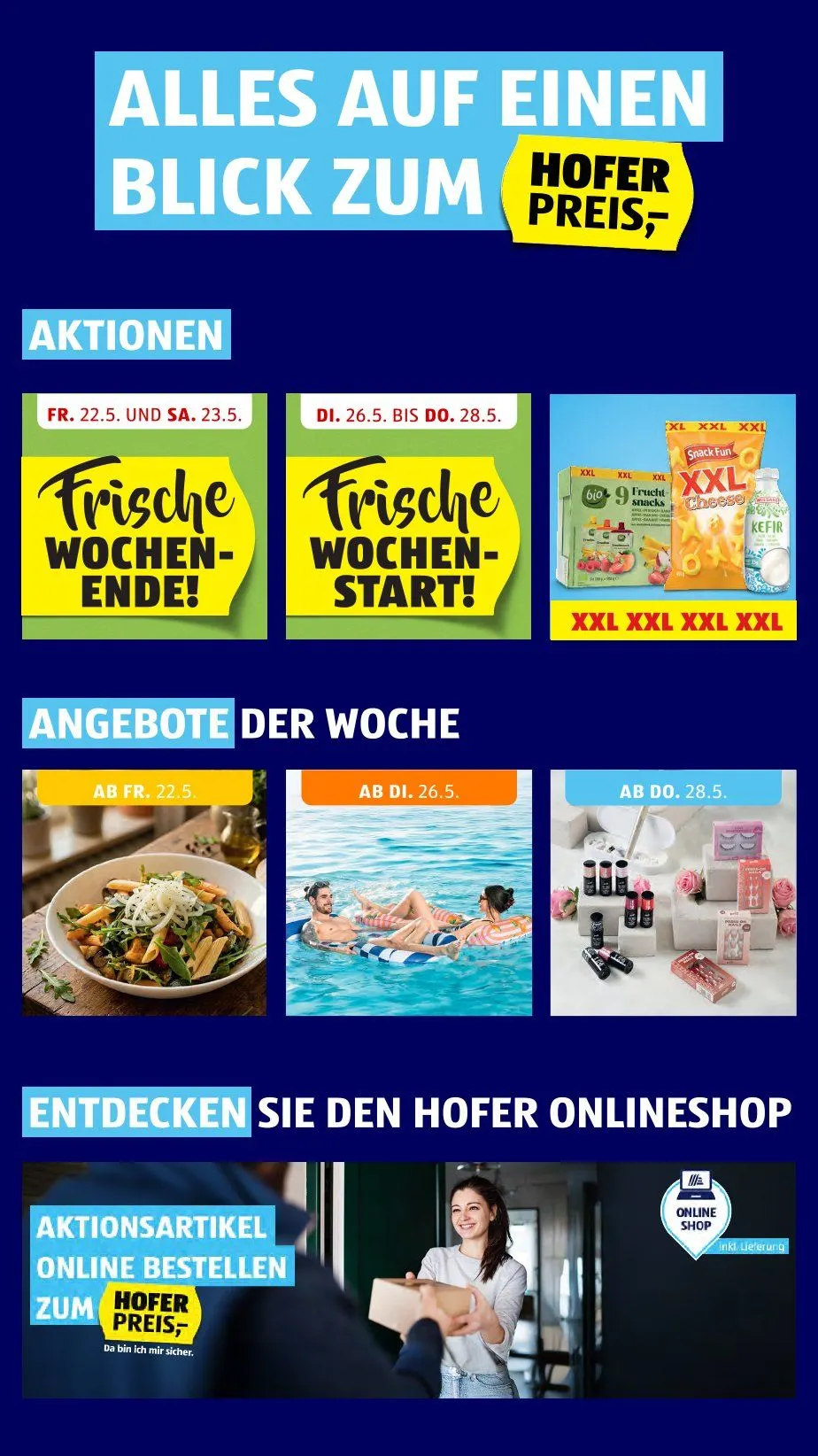 Hofer Prospekte von 22. Mai bis 28. Mai 2026 - Flugblätt seite 2