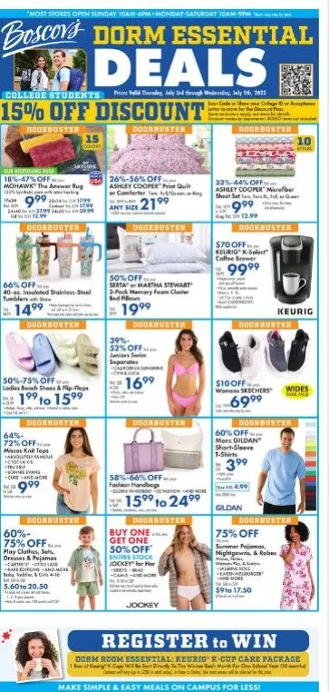 Weekly ad Boscov's Sales from July 3 to July 9 2025 - Page 1