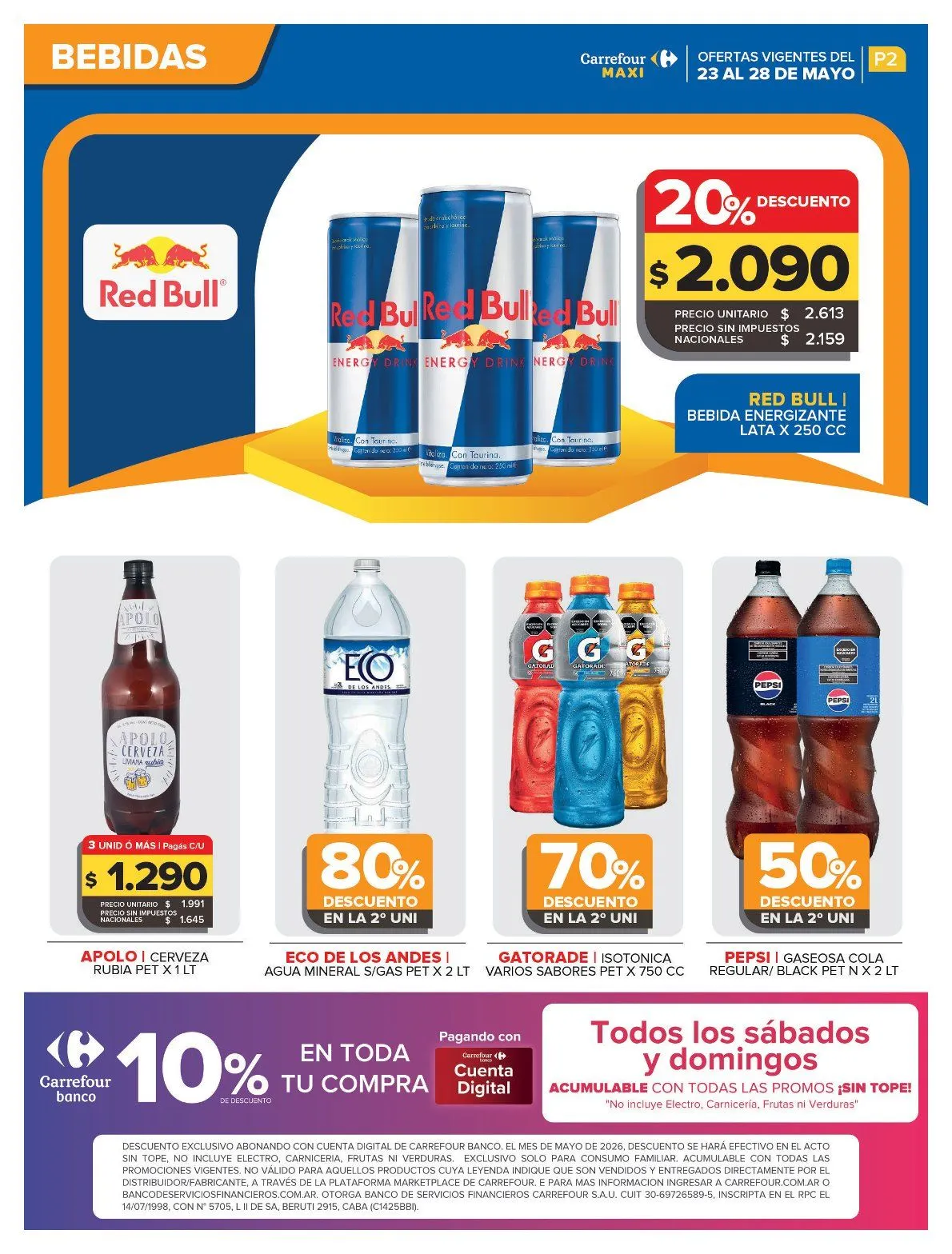 Ofertas de Ofertas Carrefour Maxi  22 de mayo al 28 de mayo 2026 - Página 2 del catálogo