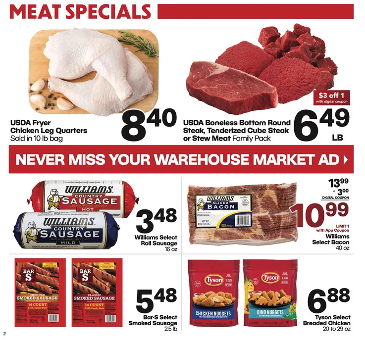 Weekly ad Warehouse Market Sales from January 7 to January 13 2026 - Page 2