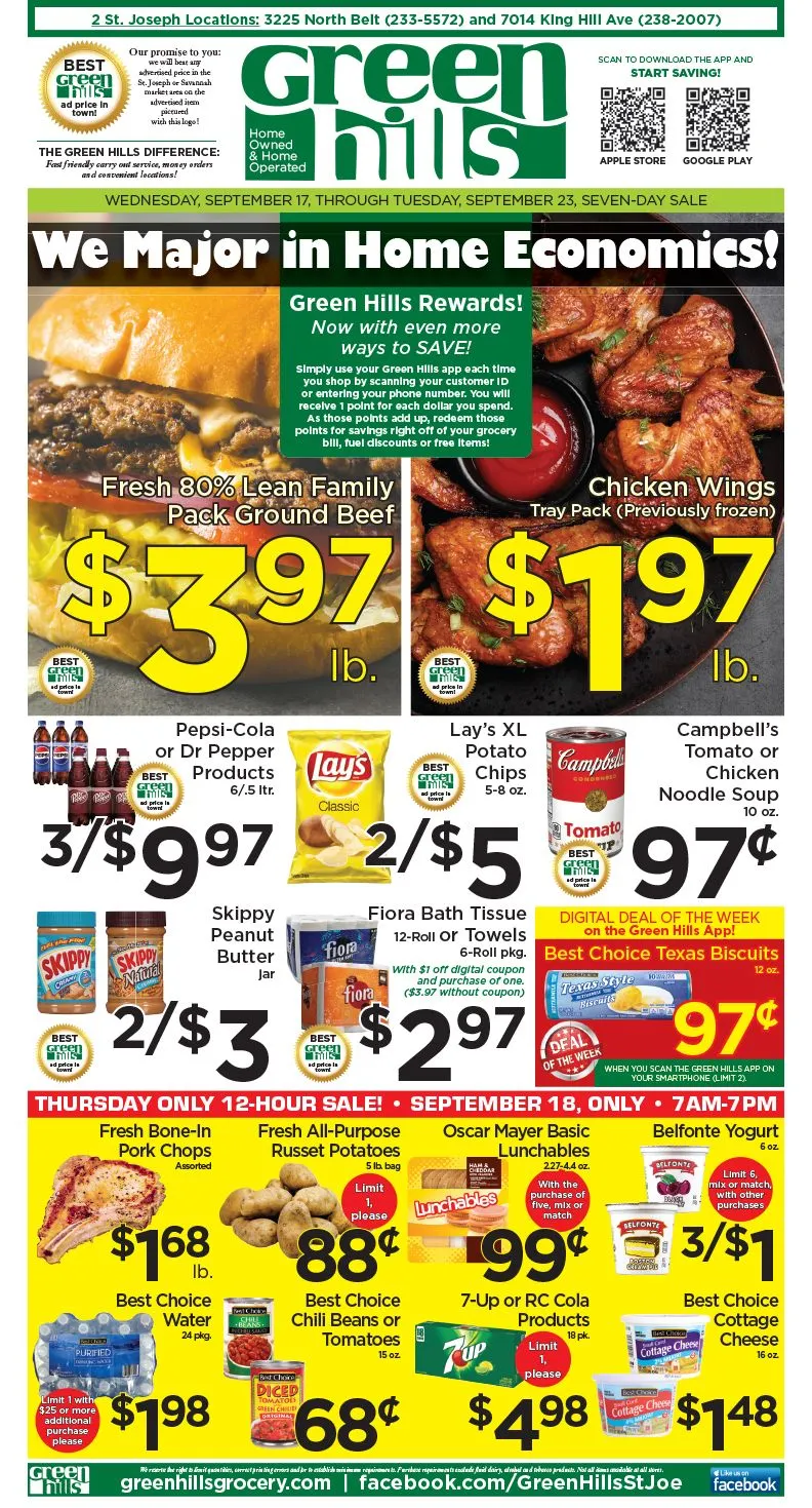 Weekly ad Green Hills Grocery Sales from September 17 to September 23 2025 - Page 