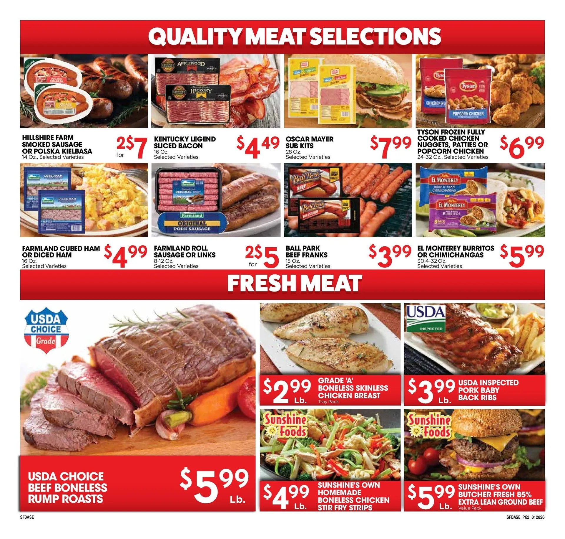 Weekly promotion Sunshine Foods Sales spanning from January 28 to February 3 2026 - Page 2 for Catalogue 365