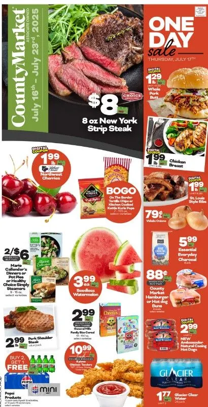 Weekly ad County Market Sales from July 16 to July 23 2025 - Page 