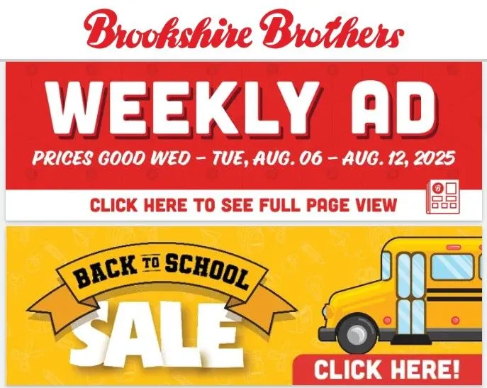 Weekly ad Brookshire Brothers Sales from August 6 to August 12 2025 - Page 