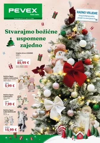 Katalog Pevex Ponude od 20. studenoga do 31. prosinca 2024. - Pregled Stranica 1