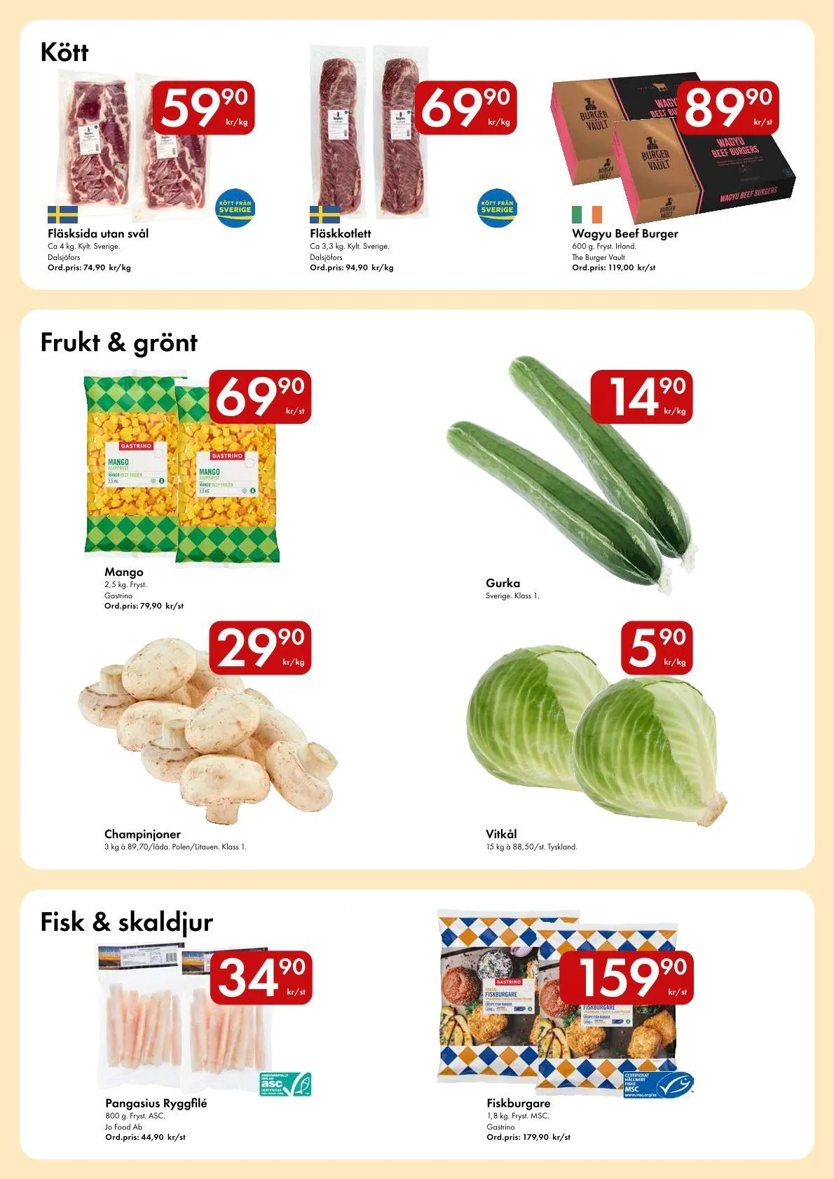 Axfood Snabbgross erbjudanden från 27 juli till 9 augusti 2026 - Reklamblad sidor 2