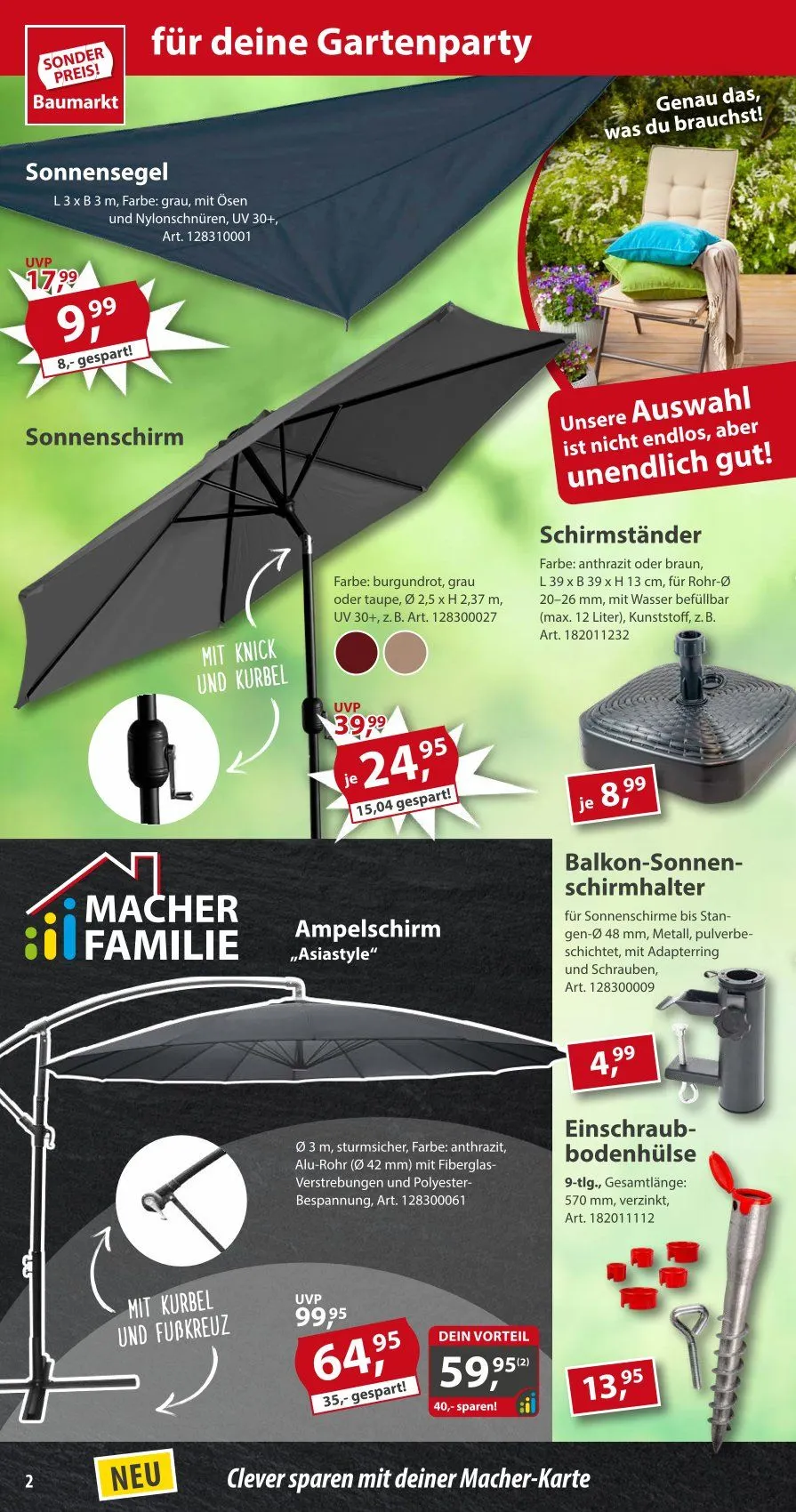 Sonderpreis-Baumarkt Deals von 31. März bis 4. April 2025 - Prospekt seite 2