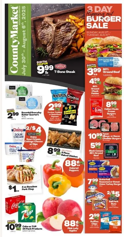 Weekly ad County Market Sales from July 30 to August 6 2025 - Page 