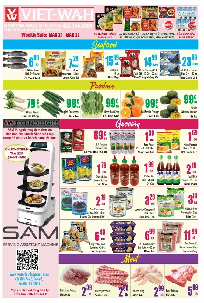 Weekly ad Viet Wah Supermarket Deals from March 21 to March 27 2025 - Page 
