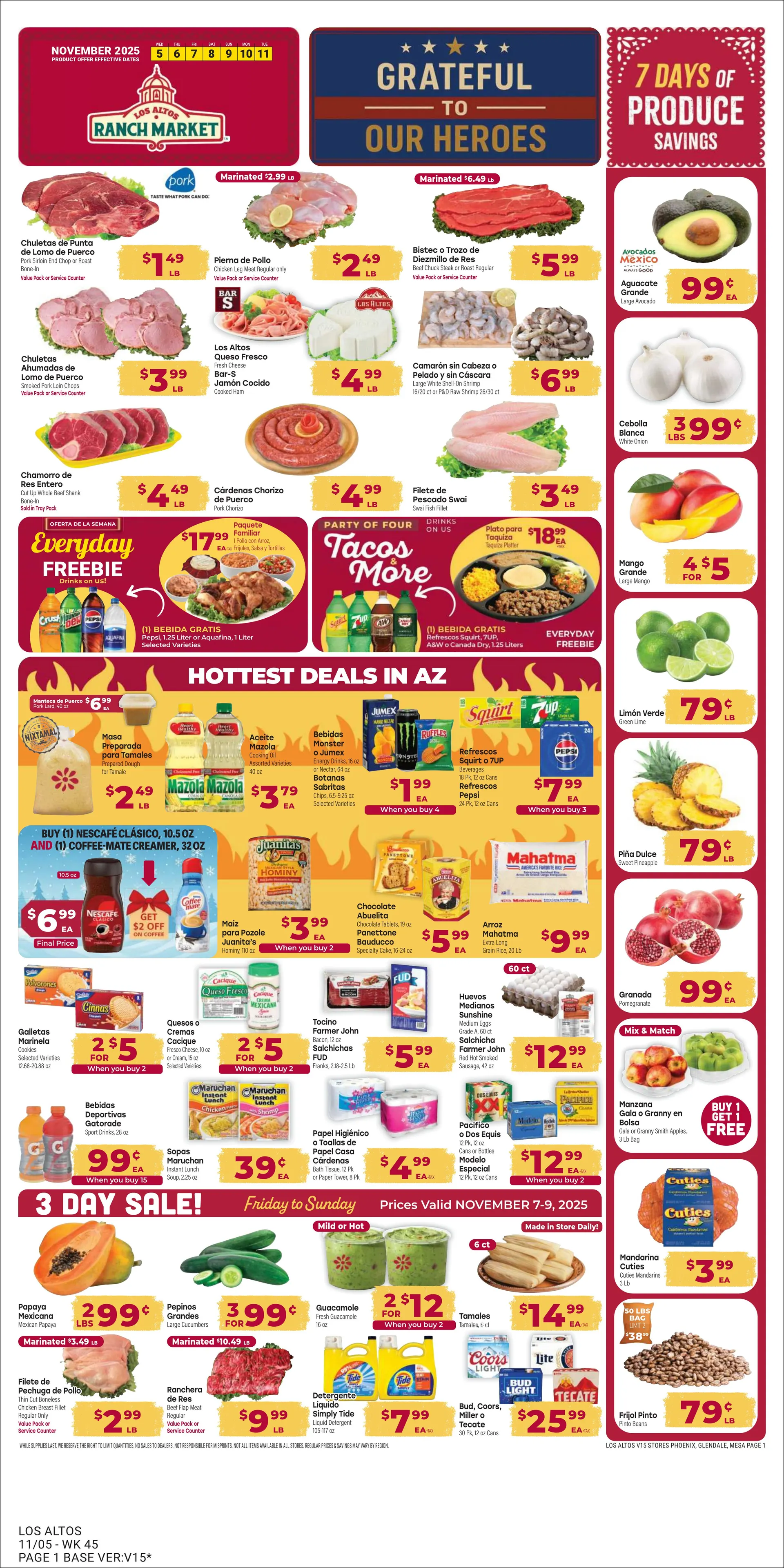 Weekly ad Los Altos Ranch Market Sales from November 5 to November 11 2025 - Page 1