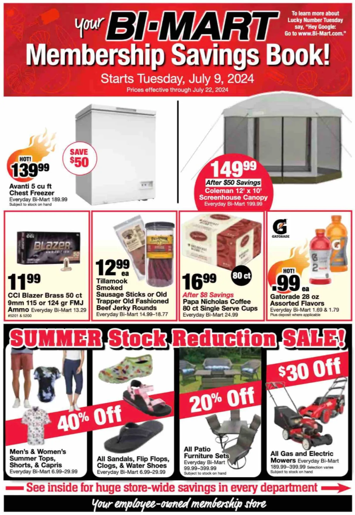 Weekly ad Bi-Mart Weekly Ad from July 9 to July 22 2024 - Page 1