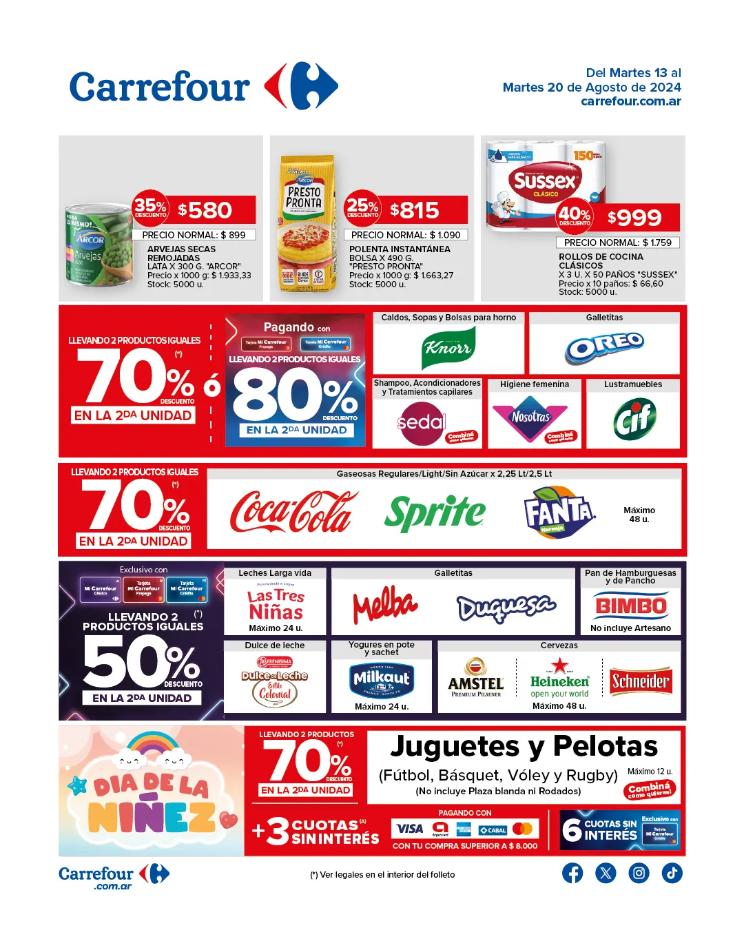 Ofertas de Carrefour Ofertas y descuentos 13 de agosto al 20 de agosto 2024 - Página 1 del catálogo