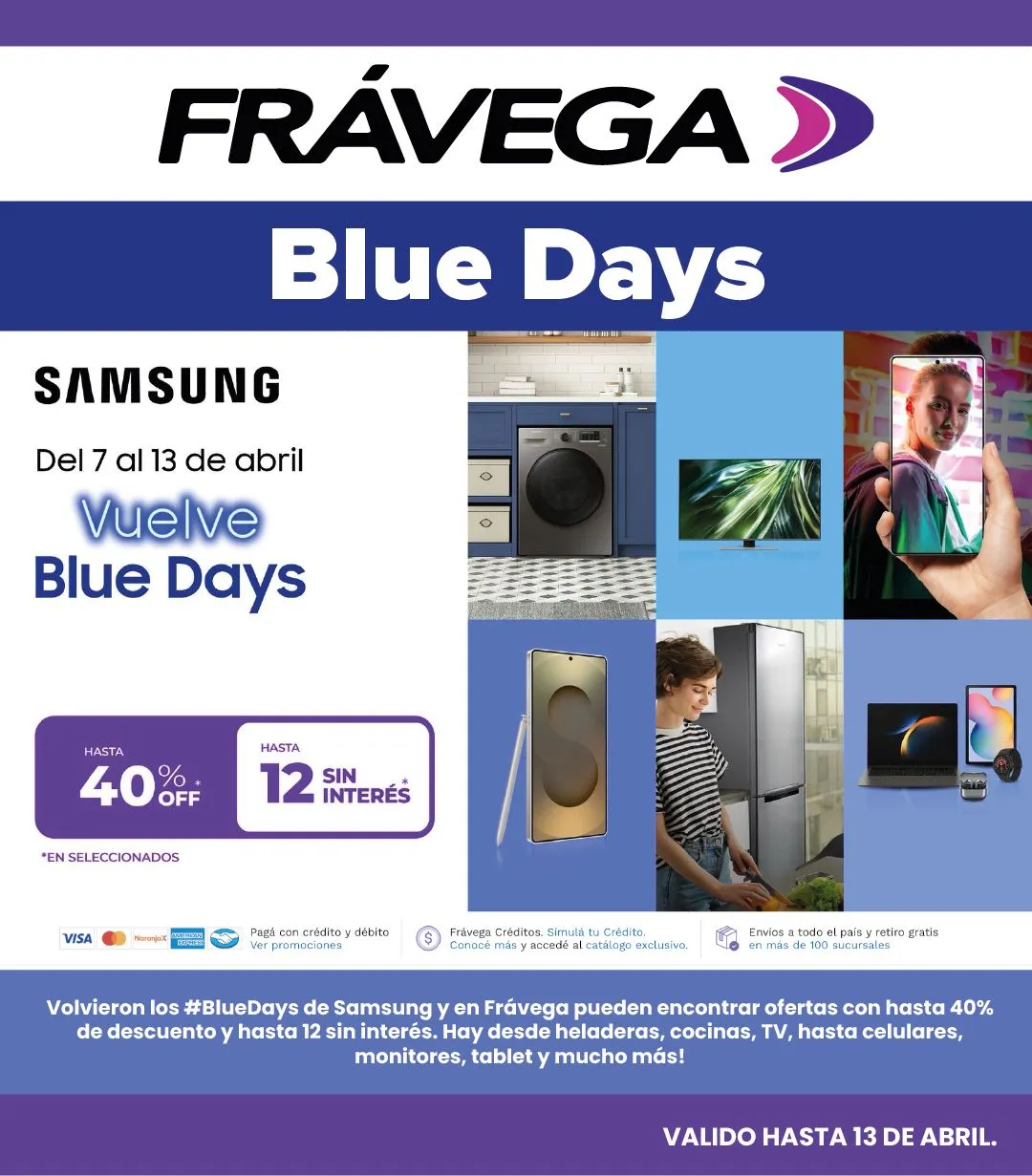 Ofertas de Frávega Blue Days 10 de abril al 13 de abril 2025 - Página 1 del catálogo