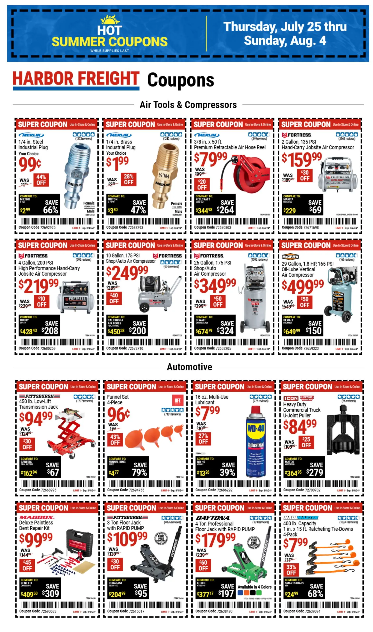 Weekly ad Coupons & Savings from July 25 to August 4 2024 - Page 1