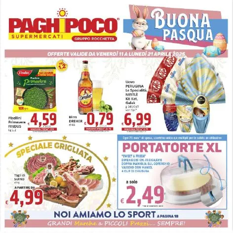 Paghi Poco SFOGLIA IL VOLANTINO da 10 aprile a 22 aprile di 2025 - Pagina del volantino 1