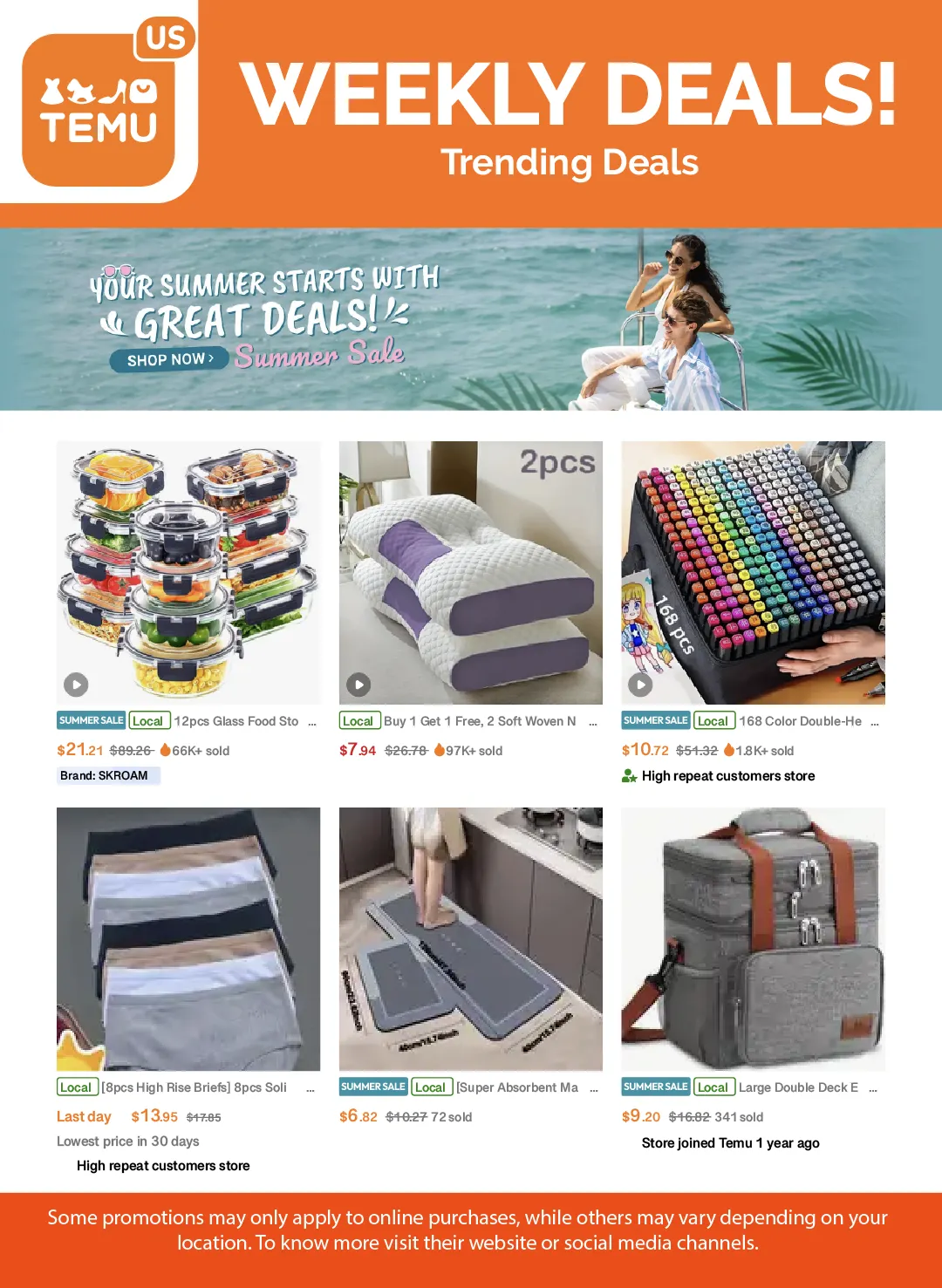 Weekly ad Temu Weekly Ad from June 23 to July 7 2025 - Page 