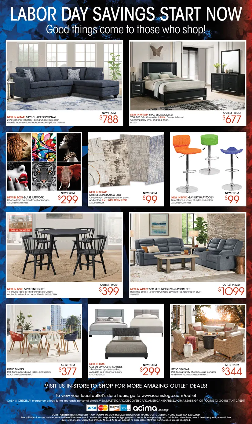 Weekly ad Rooms To Go weekly ads from August 8 to August 31 2025 - Page 