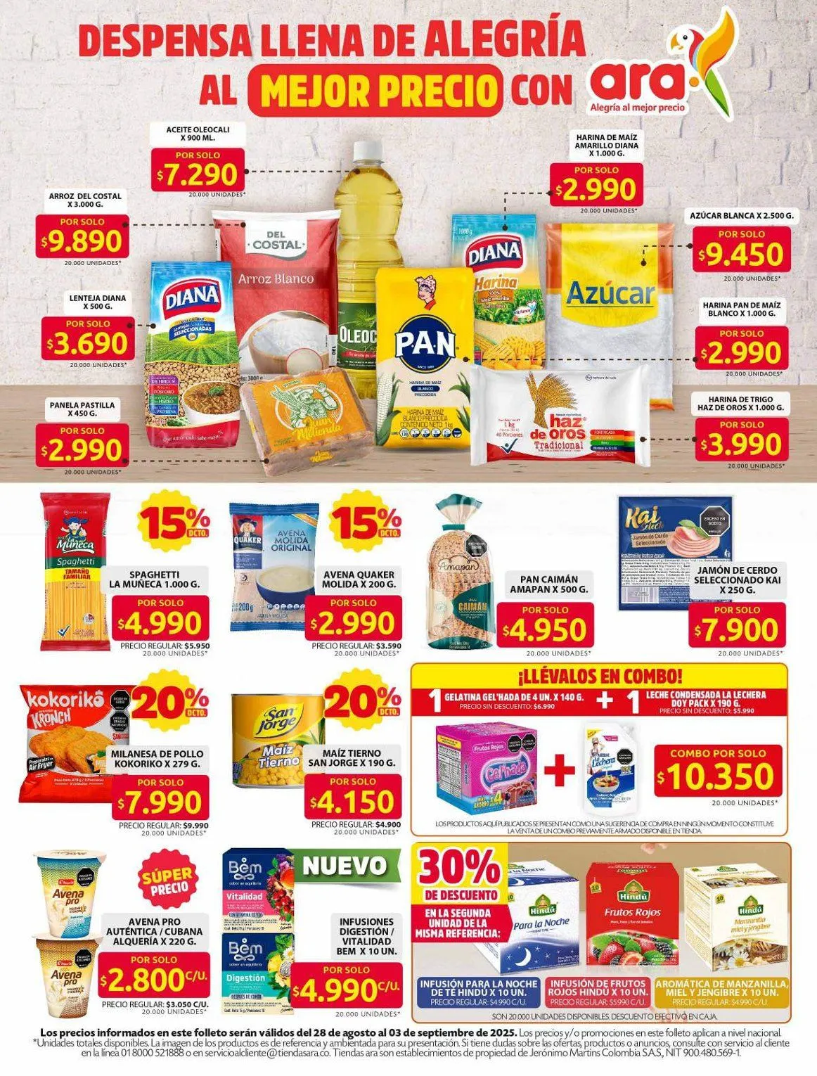 Catalogo de Oferta especial de Ara 28 de agosto al 8 de septiembre 2025 - Pag 2