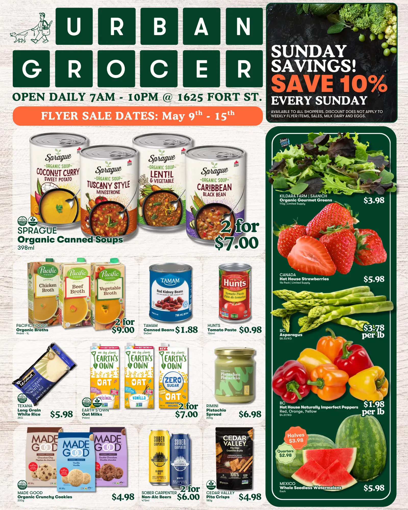 Urban Grocer Sales from May 9 to May 15 2025 - flyer page
