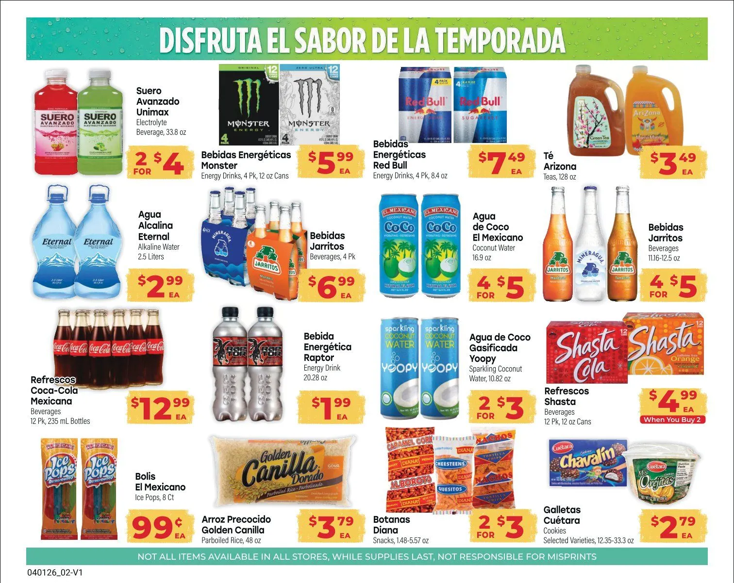 Weekly promotion El Rancho Sales spanning from April 1 to April 28 2026 - Page 2 for Catalogue 365