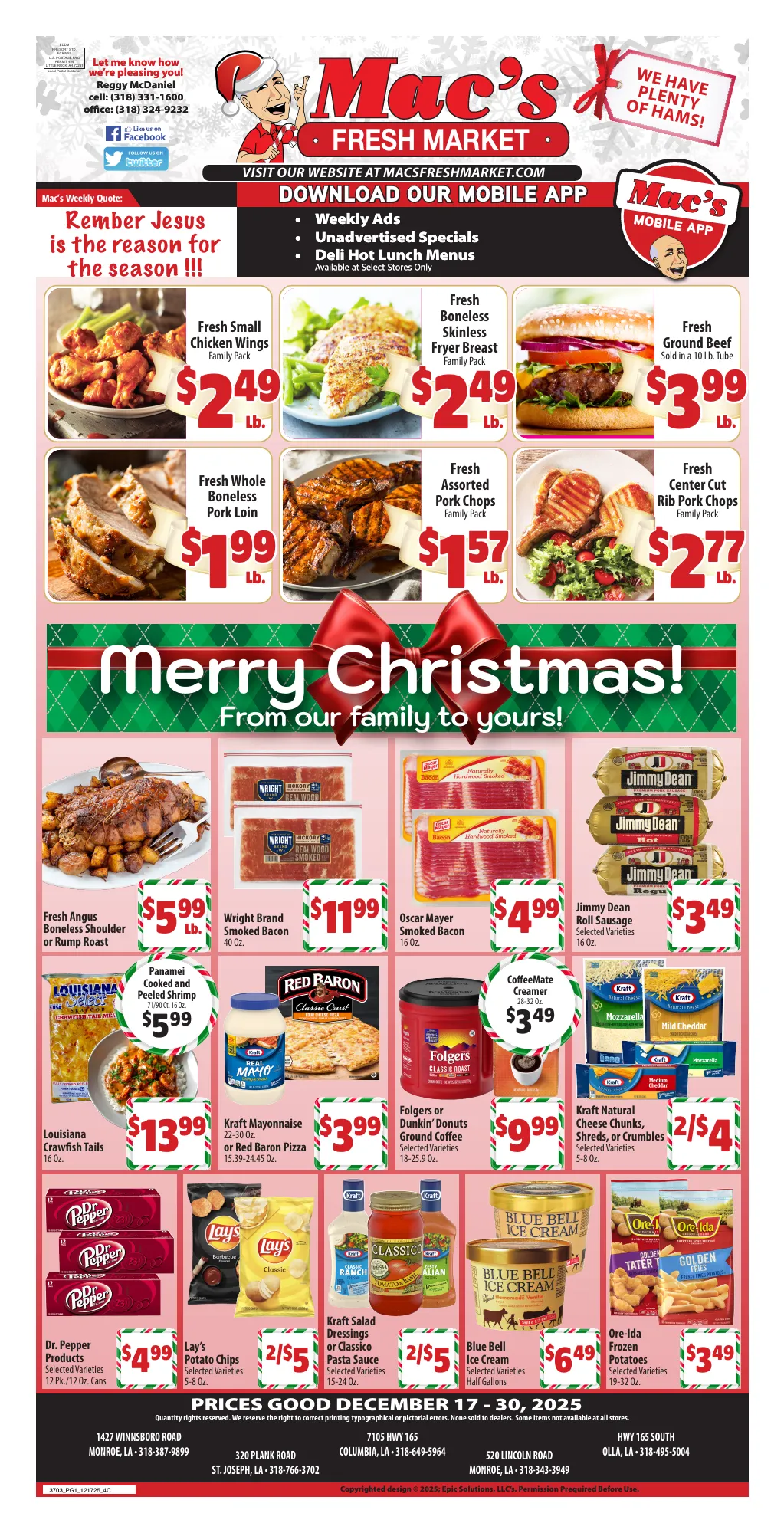Weekly ad Mac's Freshmarket Sales from December 17 to December 30 2025 - Page 